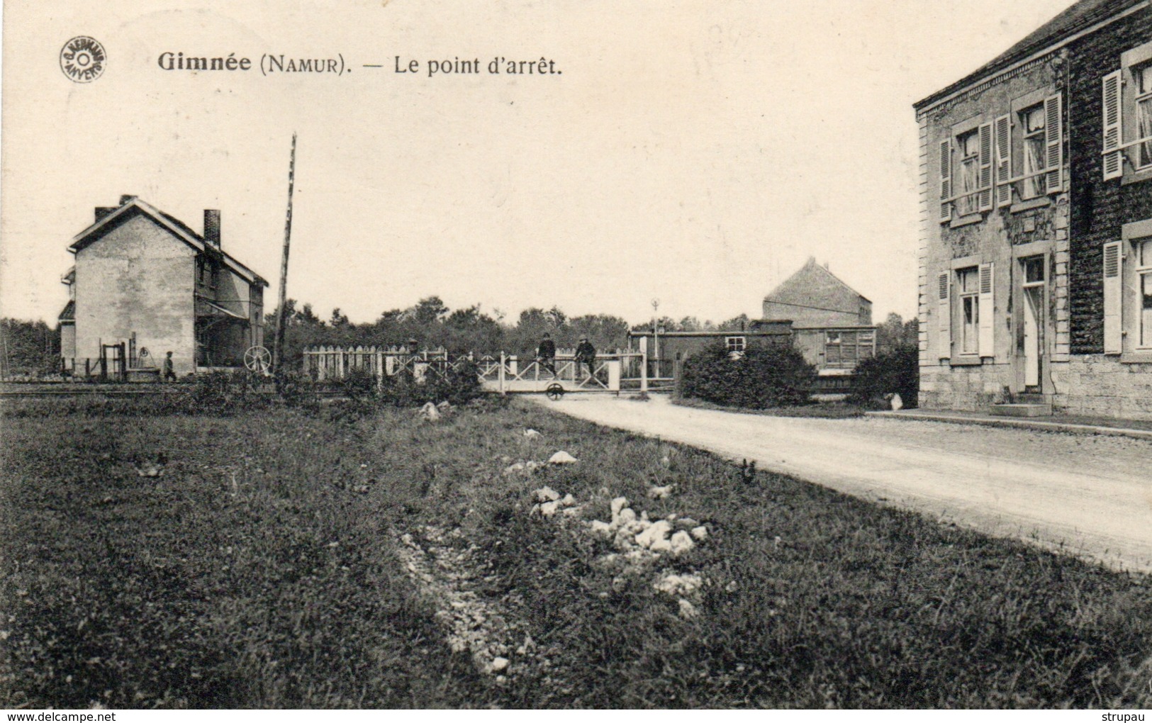 GIMNEE Le Point D' Arrêt (GARE Du Train). Prés De Vaucelles, Niverlée Et Doische  Postée 1924. - Autres & Non Classés