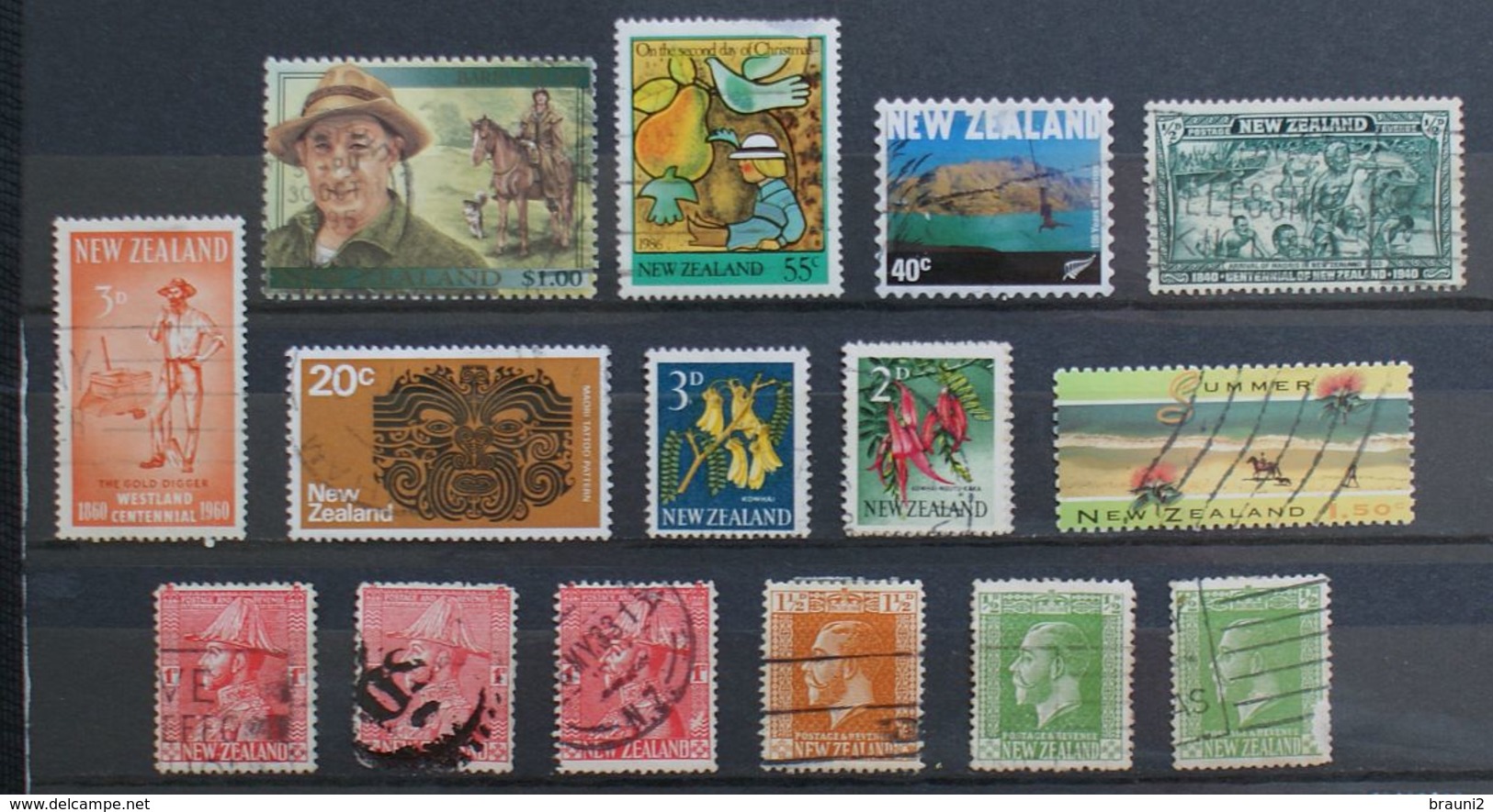 Neuseeland New Zealand 15 X / O Used - Collections, Lots & Séries