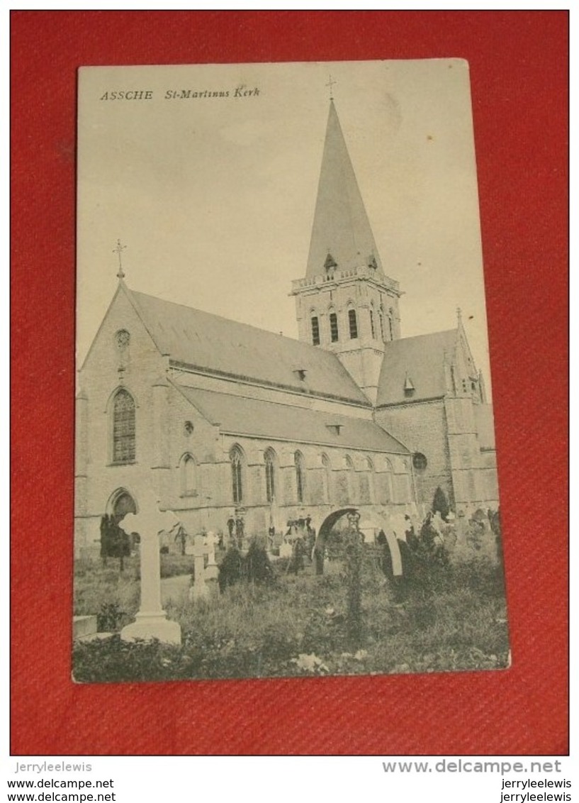 ASSE - ASSCHE  - Sint-Martinus  Kerk   -  1911  - - Asse