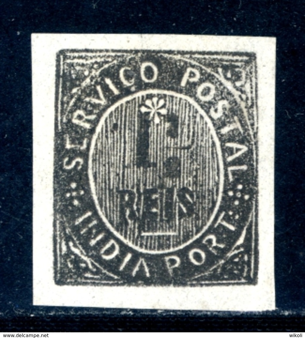 ! ! Portuguese India - 1883 Native 1 1/2 R - Af. 129 - MH - India Portoghese