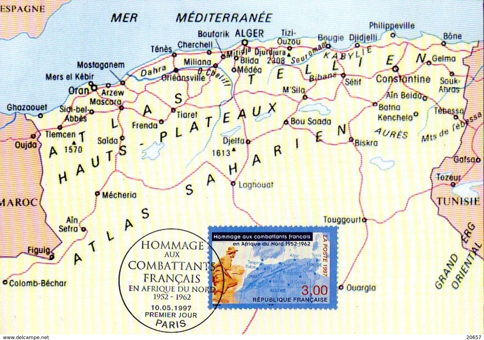 France 3072 Fdc Combattants En Afrique Du Nord - Autres & Non Classés
