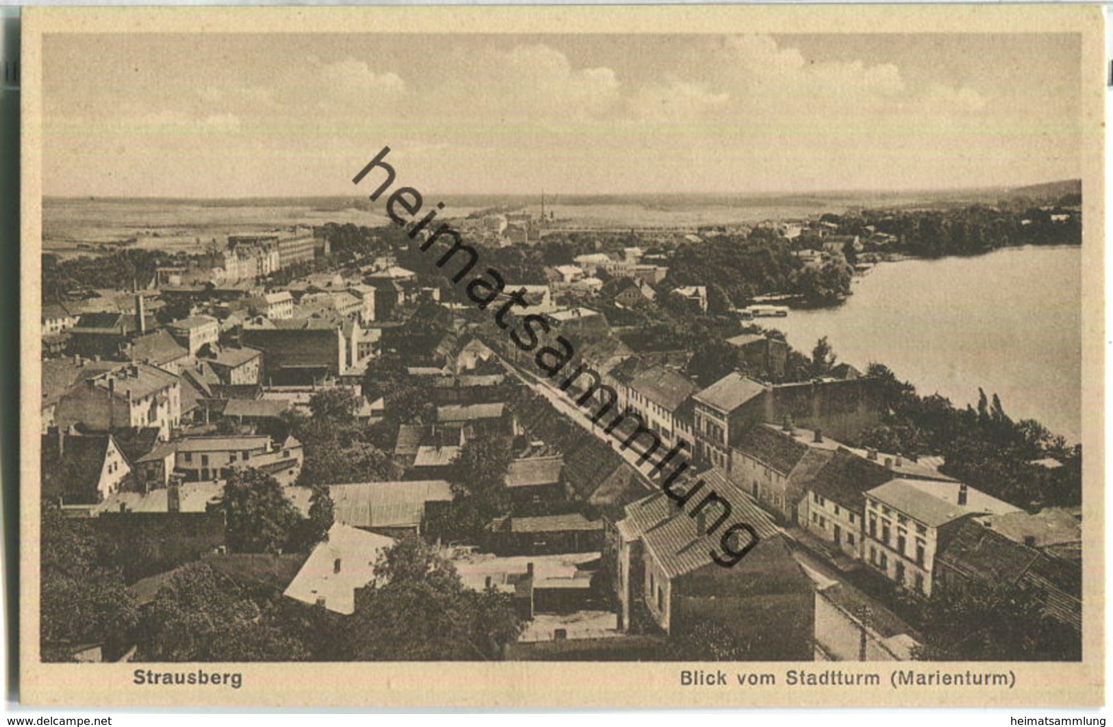 Strausberg - Blick Vom Stadtturm Marienturm - Verlag W. Meyerheim Berlin Ca. 1930 - Strausberg