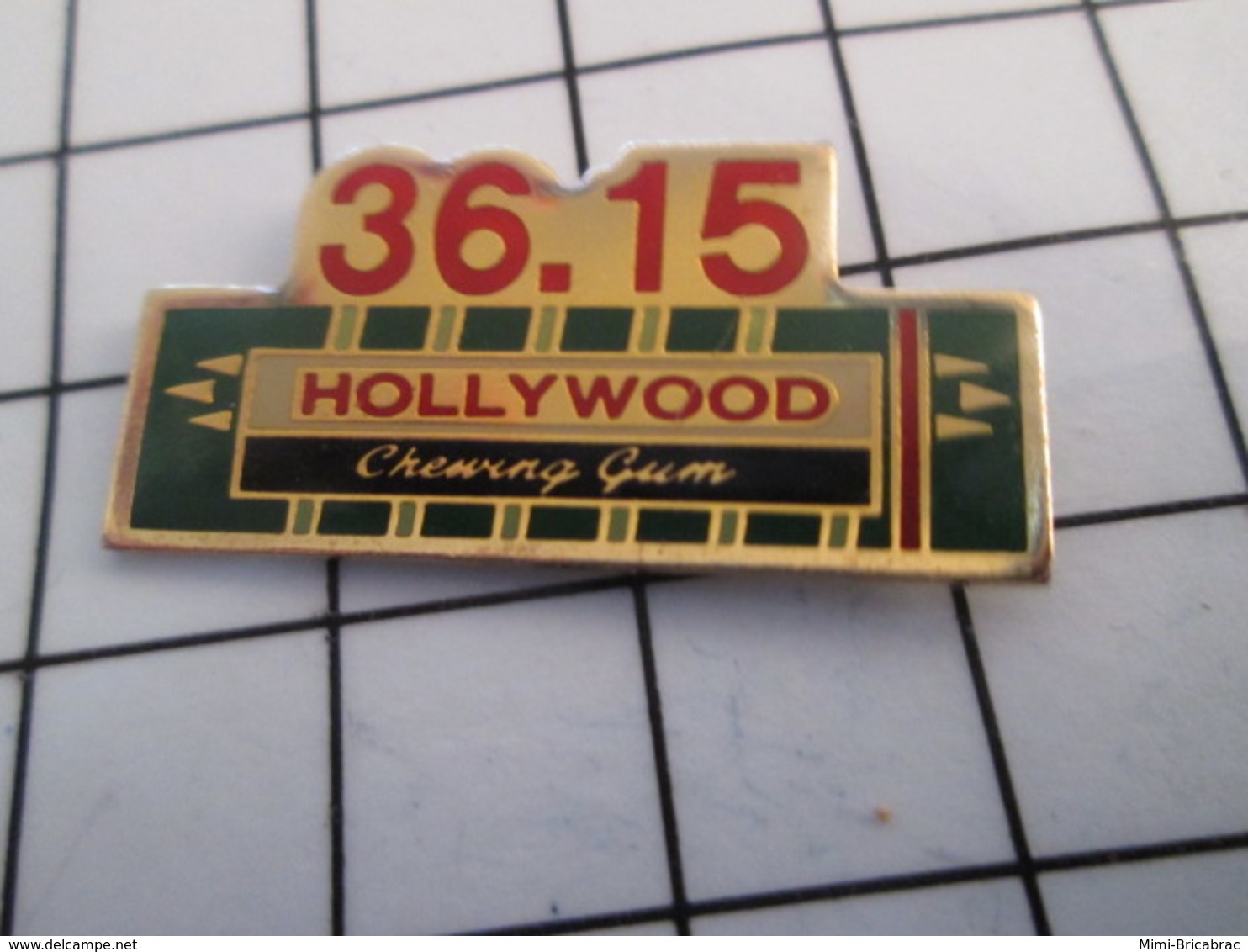 816a Pin's Pins / Beau Et Rare / THEME : INFORMATIQUE / MINITEL 36.15 HOLLYWOOD CHEWING GUM - Informatique