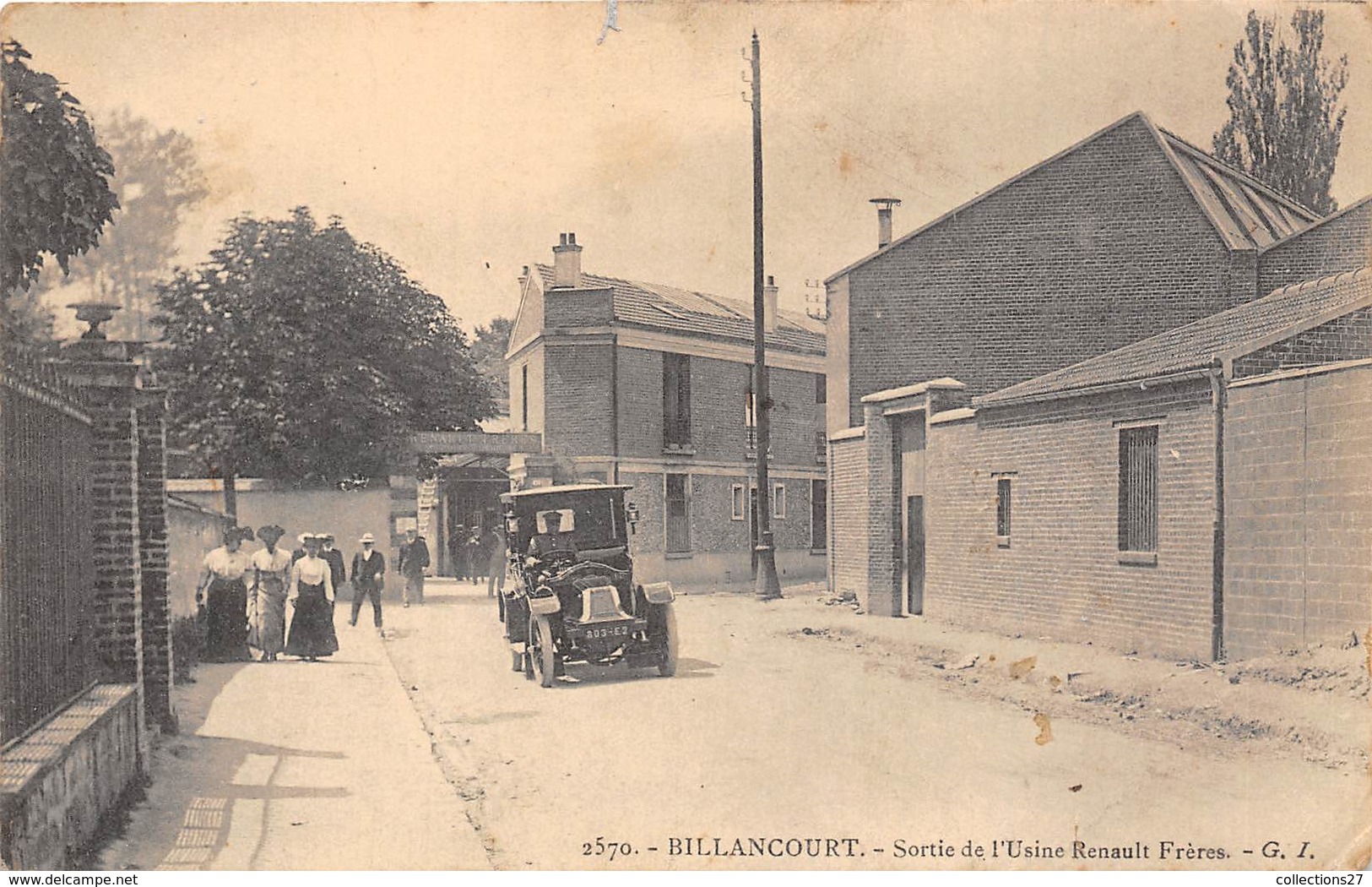 92-BOULOGNE-SORTIE DE L'USINE RENAULT FRERES - Boulogne Billancourt