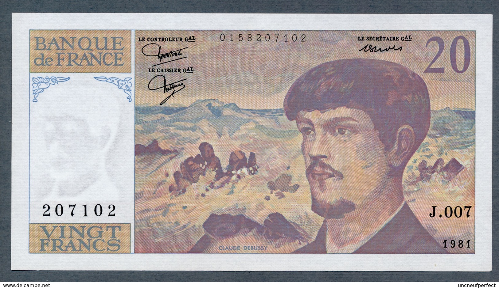 20 Francs Debussy 1981 NEUF  J.007 - 20 F 1980-1997 ''Debussy''