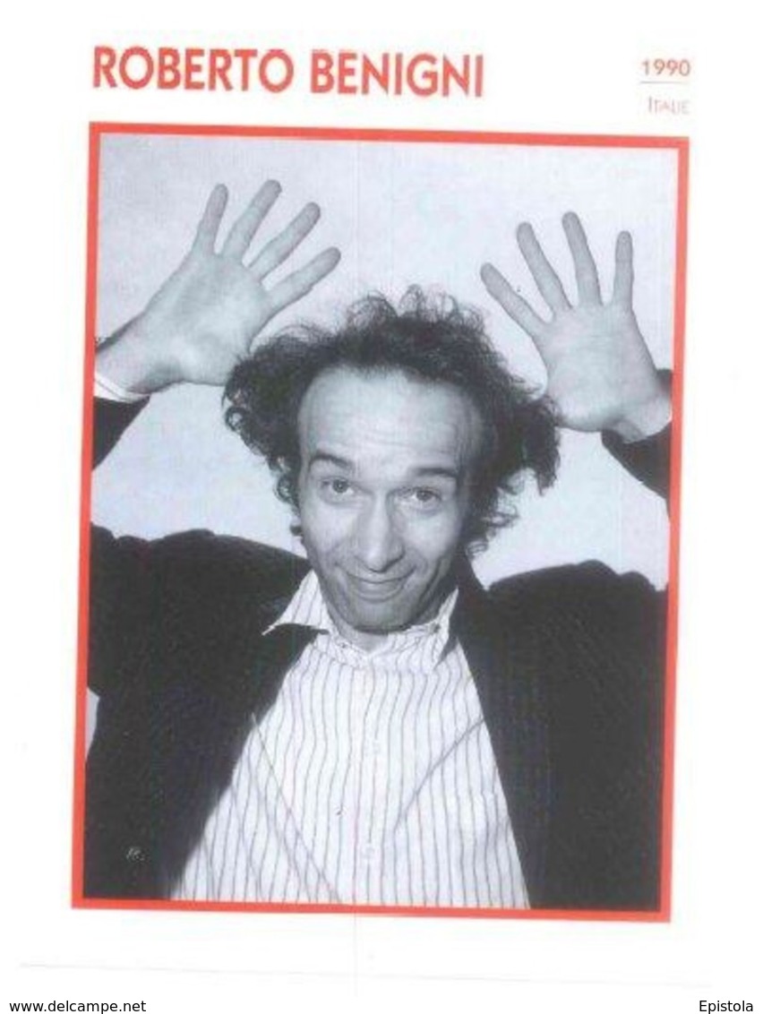 Roberto BENIGNI (1990)  - Fiche Cinéma Filmographique - Photo Collection Edito Service - Photos