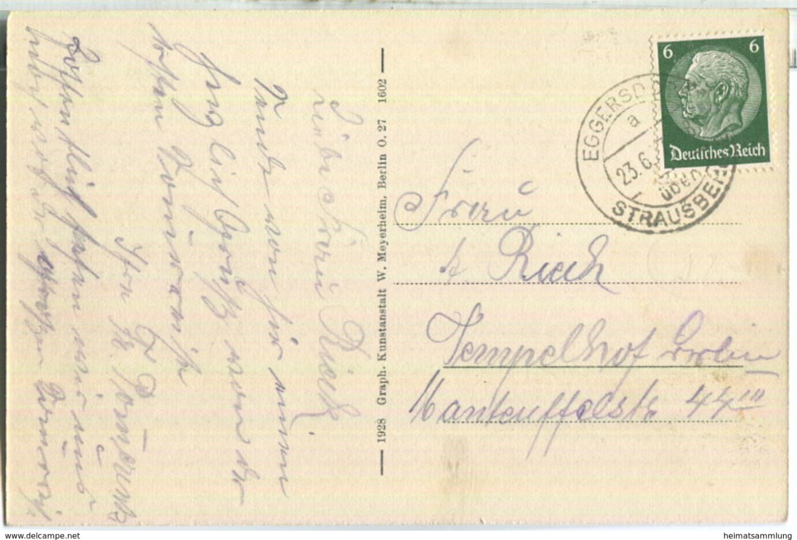 Strausberg-Vorstadt - Annatal - Verlag W. Meyerheim Berlin 1928 - Strausberg