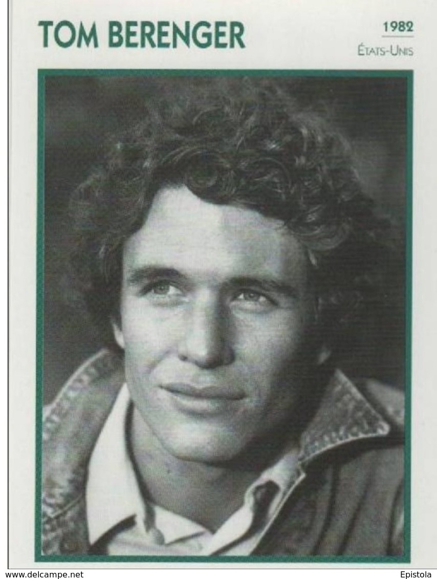 Tom BERENGER (1992)  - Fiche Portrait Star Cinéma - Filmographie - Photo Collection Edito Service - Photographs