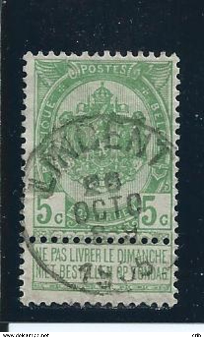 OCB 56 - Afstempeling LINCENT - COBA 8 - 1893-1907 Armarios