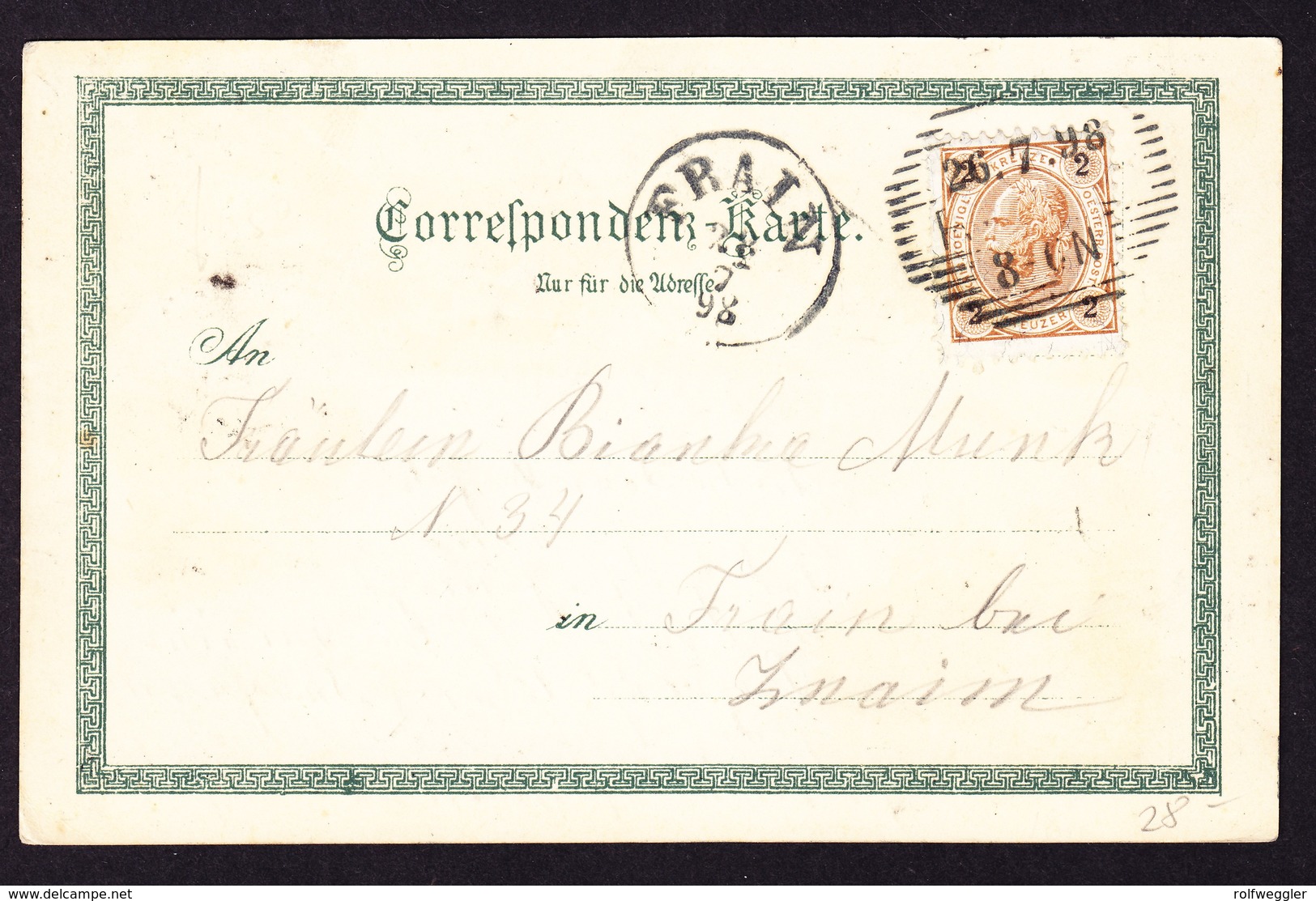 1898 Gelaufene Karte, Gruss Aus Raabs - Raabs An Der Thaya