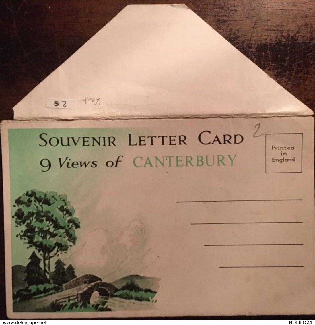 Souvenir Letter Card, 9 Views Of CANTERBURY, Unused,ENGLAND - Canterbury