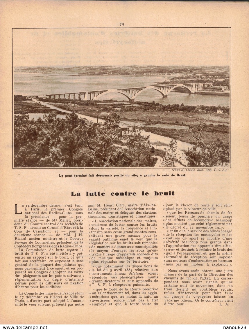 LA REVUE DU TOURING CLUB DE FRANCE 436 1931 MOOREA TIPAERUI HITIA ANAHA PLOUGASTEL RAMBURES AULT ABBEVILLE CLUSAZ AUFFAY