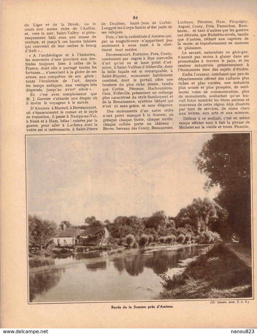 LA REVUE DU TOURING CLUB DE FRANCE 436 1931 MOOREA TIPAERUI HITIA ANAHA PLOUGASTEL RAMBURES AULT ABBEVILLE CLUSAZ AUFFAY