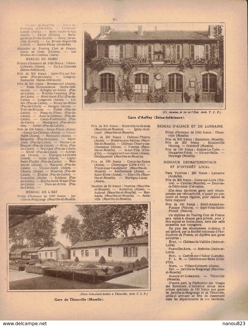 LA REVUE DU TOURING CLUB DE FRANCE 436 1931 MOOREA TIPAERUI HITIA ANAHA PLOUGASTEL RAMBURES AULT ABBEVILLE CLUSAZ AUFFAY