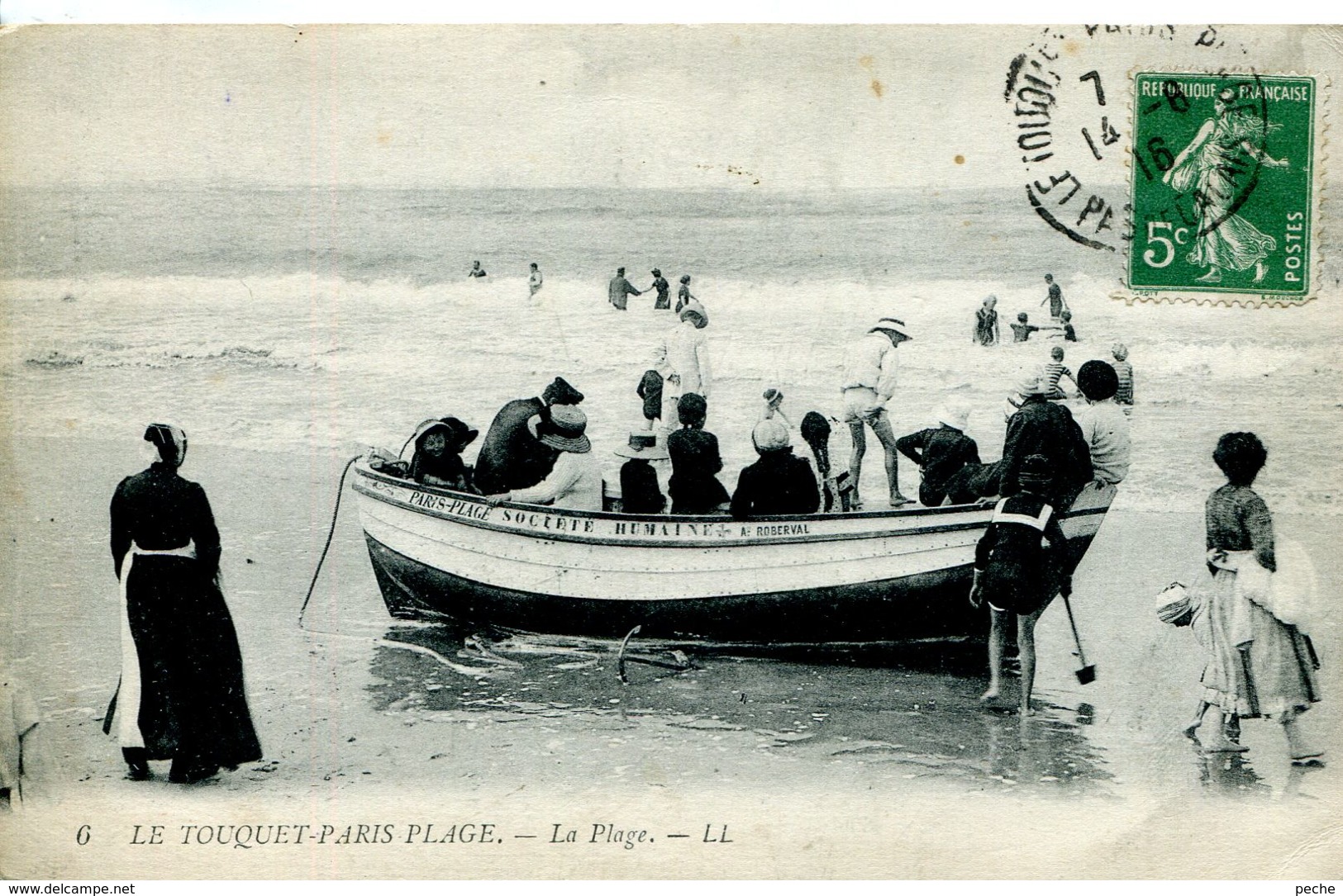 N°6452 T -cpa Le Touquet Paris Plage -la Plage- - Le Touquet