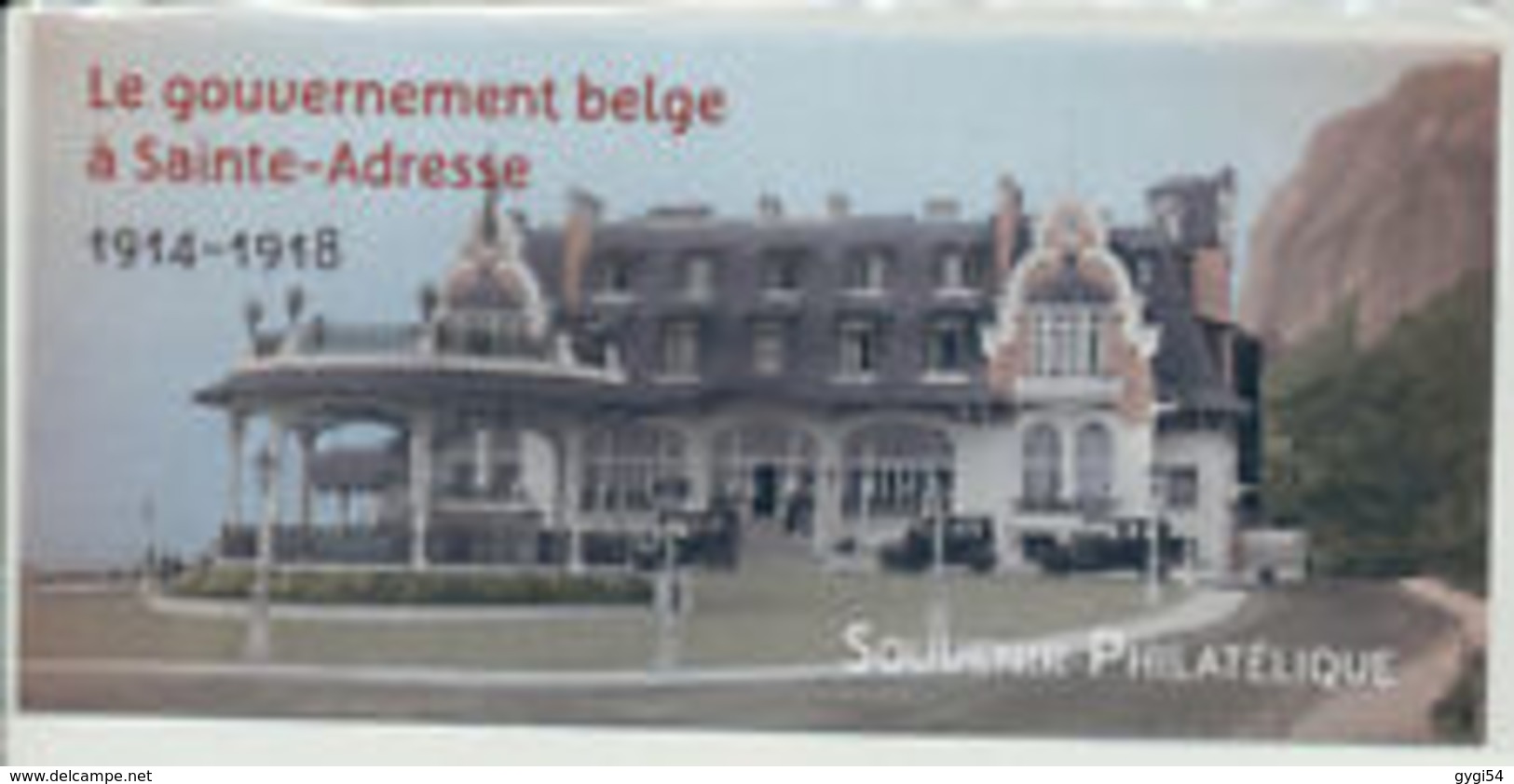 Souvenir Philatélique  Le Gouvernement Belge à Sainte Adresse     Sous Blister - Blocs Souvenir