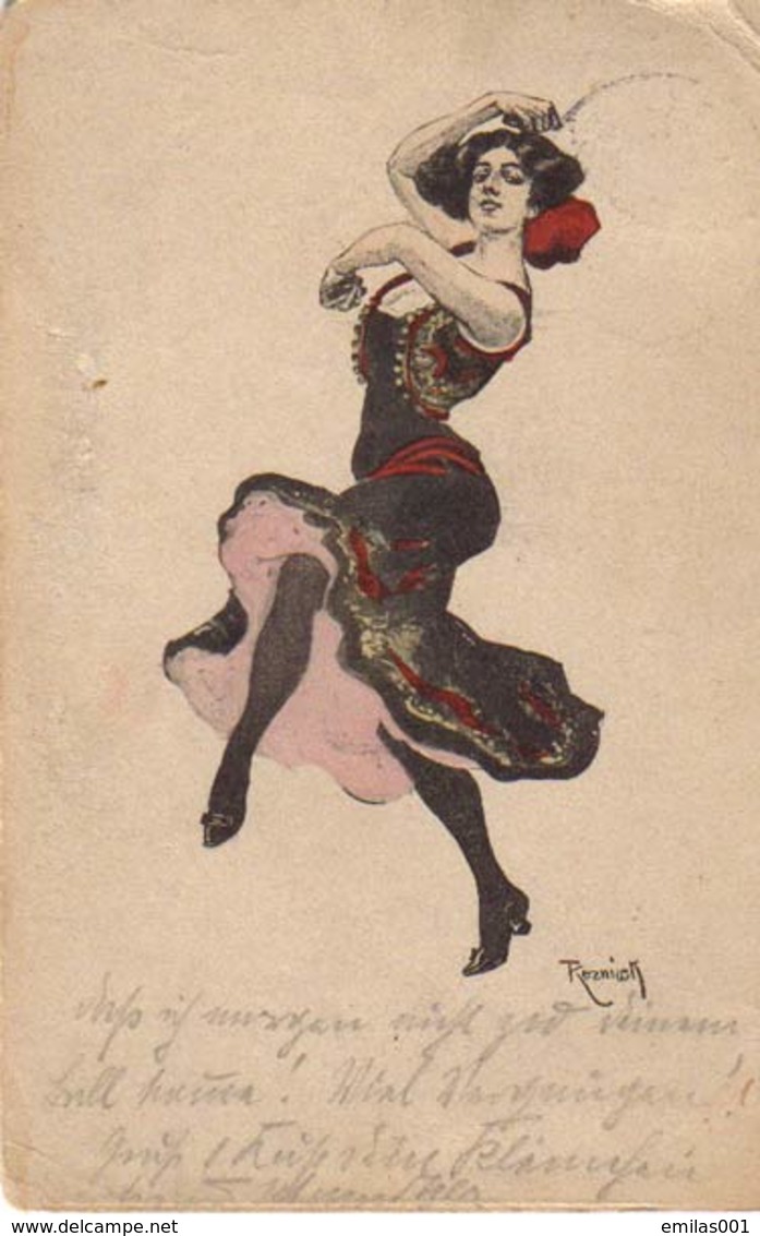 Illustrateur Reznicek , Cp Danseuse , Simplicissimus Series VI No 6 - Reznicek, Ferdinand Von