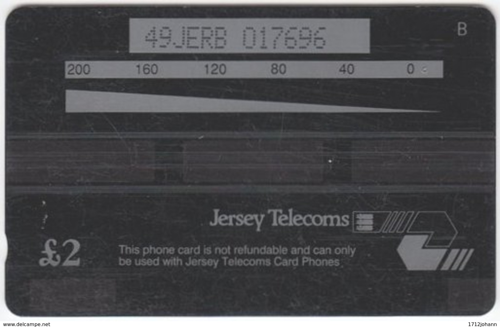 JERSEY A-438 Magnetic Telecom - Animal, Sea Life, Coral - 49JERB - Used - [ 7] Jersey Und Guernsey