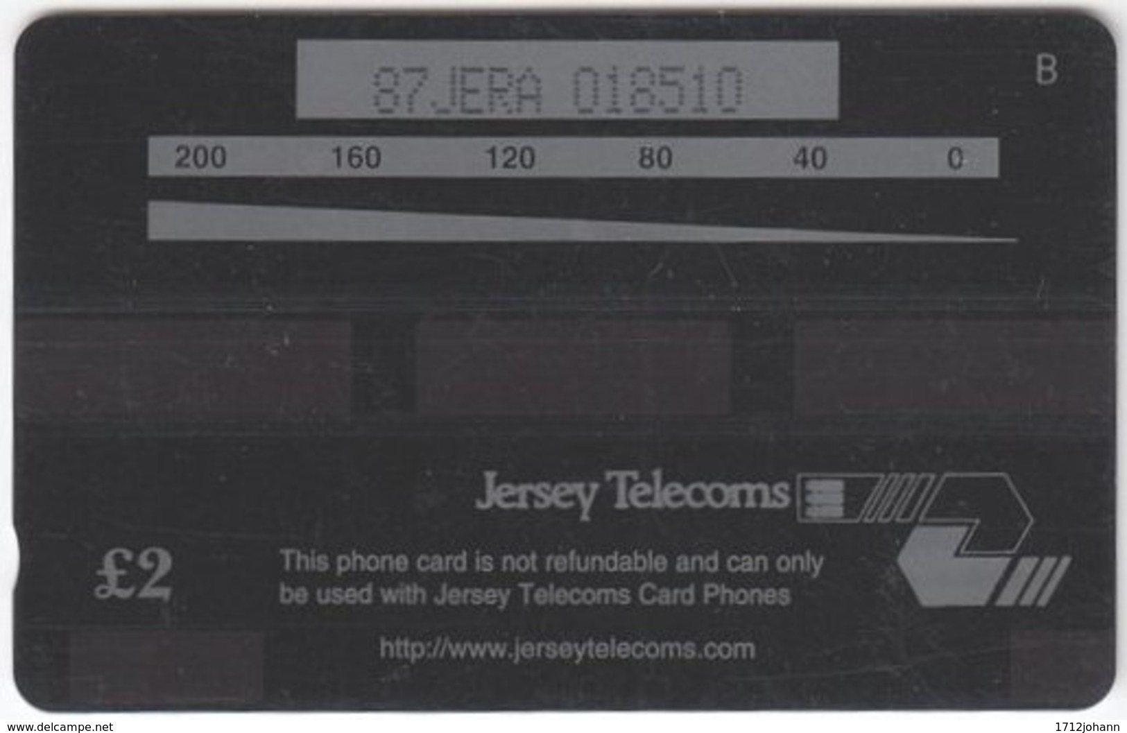 JERSEY A-517 Magnetic Telecom - Military, Historic Horse Artillery - 87JERA - Used - [ 7] Jersey Und Guernsey