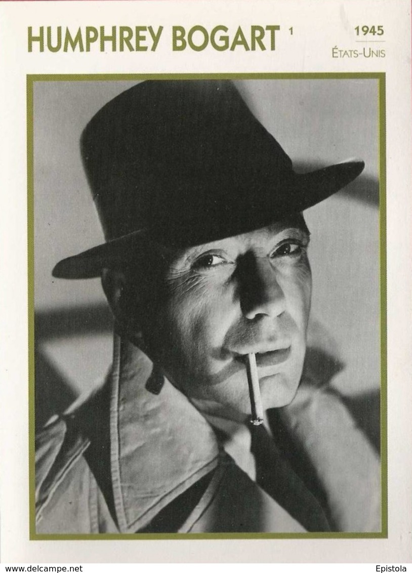 Humphrey BOGART (1941)  - Fiche Portrait Star Cinéma - Filmographie - Photo Collection Edito Service - Photos