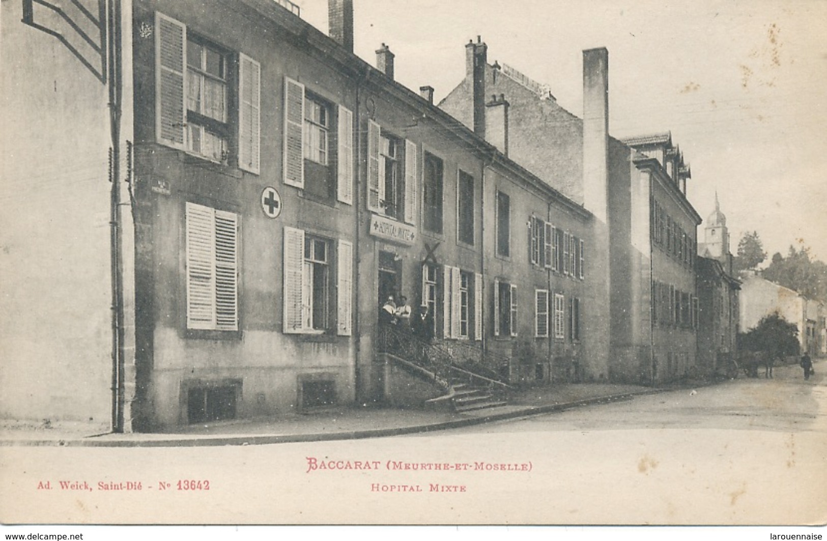 Cachet Militaire : 54  BACCARAT , Vue De L'Hopital Mixte . - Guerre De 1914-18