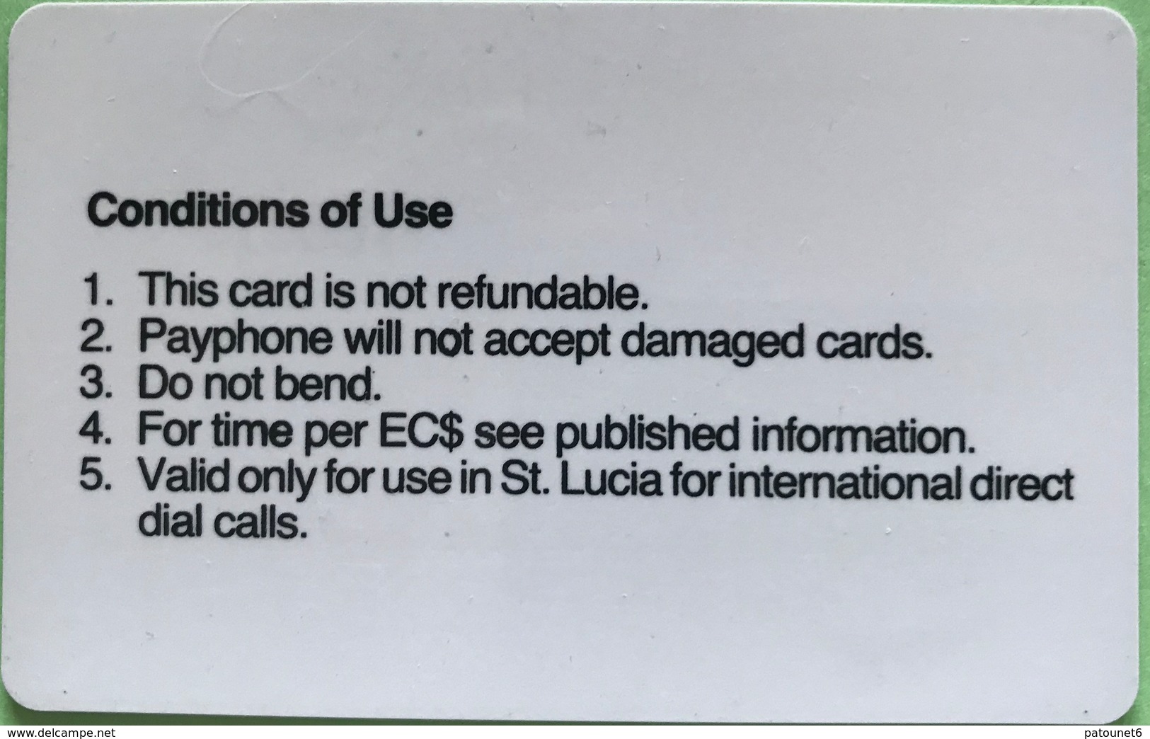 SAINTE LUCIE  -  Phonecard  -  Cable & Wireless  -  Magnétique  -  EC $ 10 - Sainte Lucie