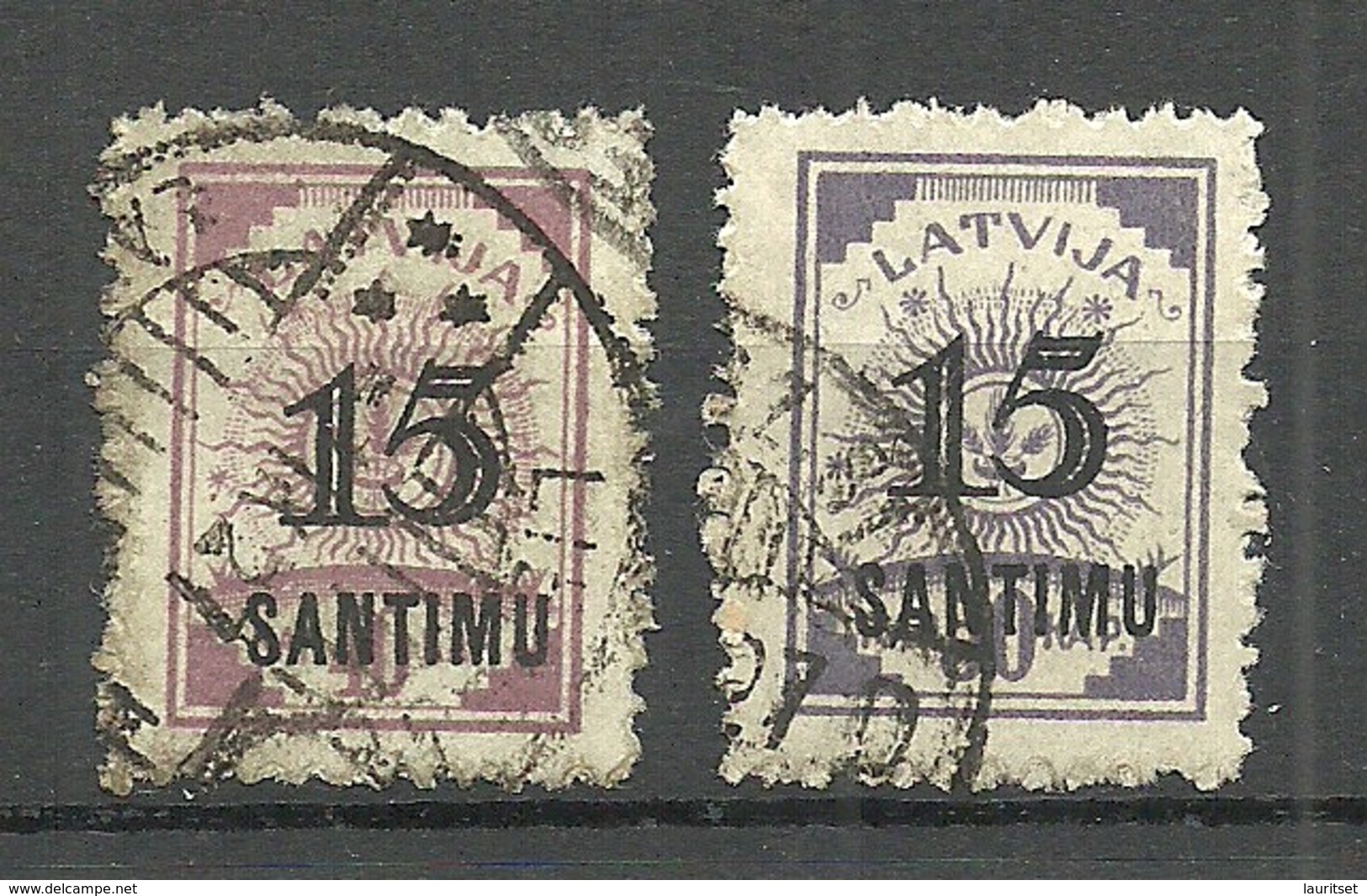 LETTLAND Latvia 1927 Michel 114 - 115 O - Lettland