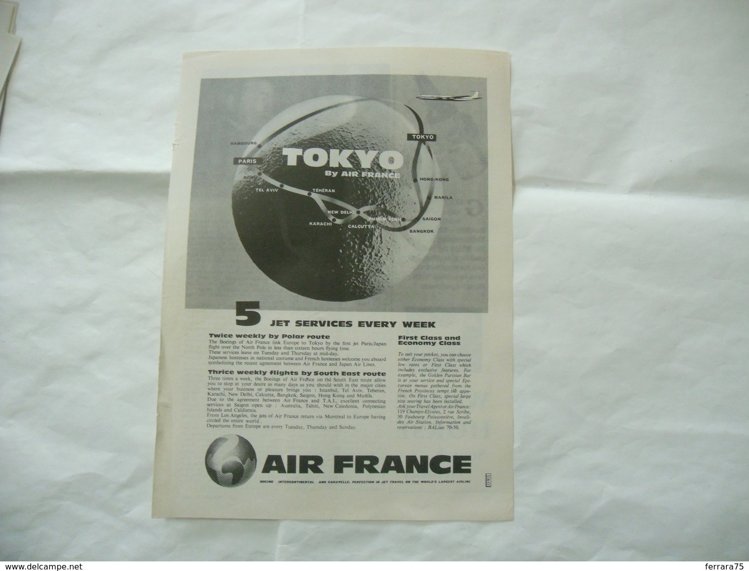 PUBBLICITà ADVERTISING AIRLINES AIR FRANCE TOKYO -71 - Altri & Non Classificati