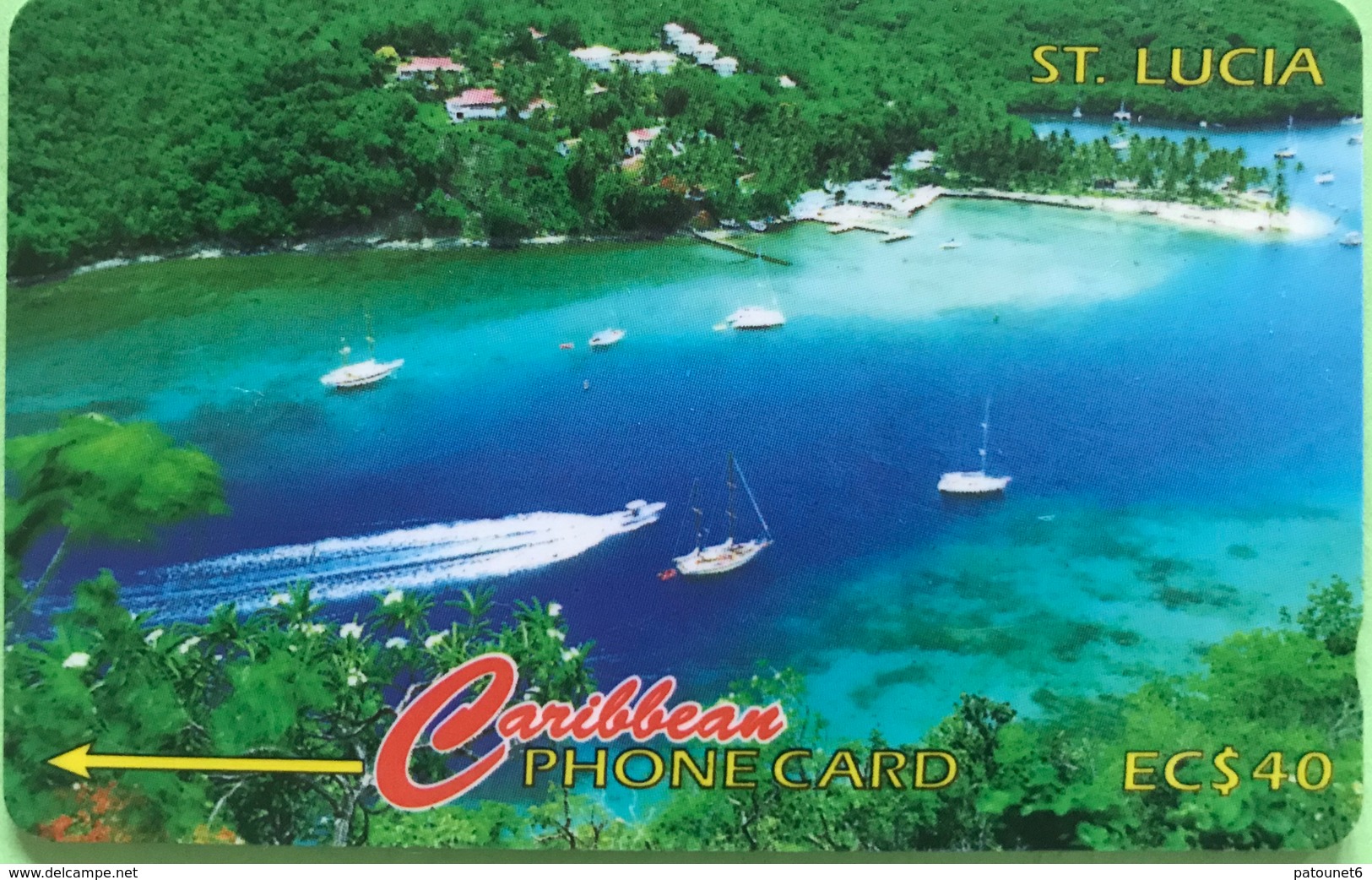 SAINTE LUCIE  -  Phonecard  - Cable & Wireless  - Marigot Bay  -   EC $ 40 - St. Lucia