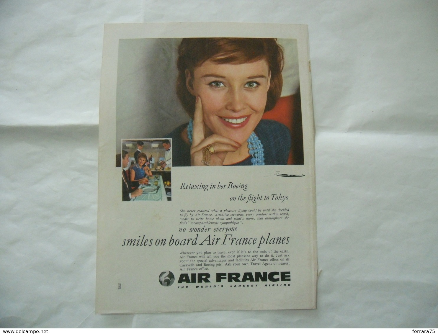 PUBBLICITà ADVERTISING AIRLINES AIR FRANCE -72 - Altri & Non Classificati