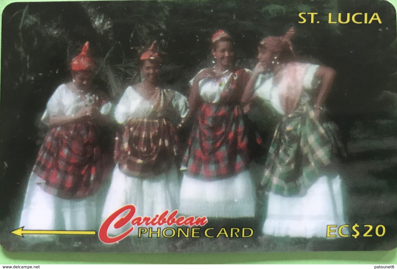 SAINTE LUCIE  -  Phonecard  - Cable & Wireless  - Women Of St Lucia -  EC $ 20 - Santa Lucía