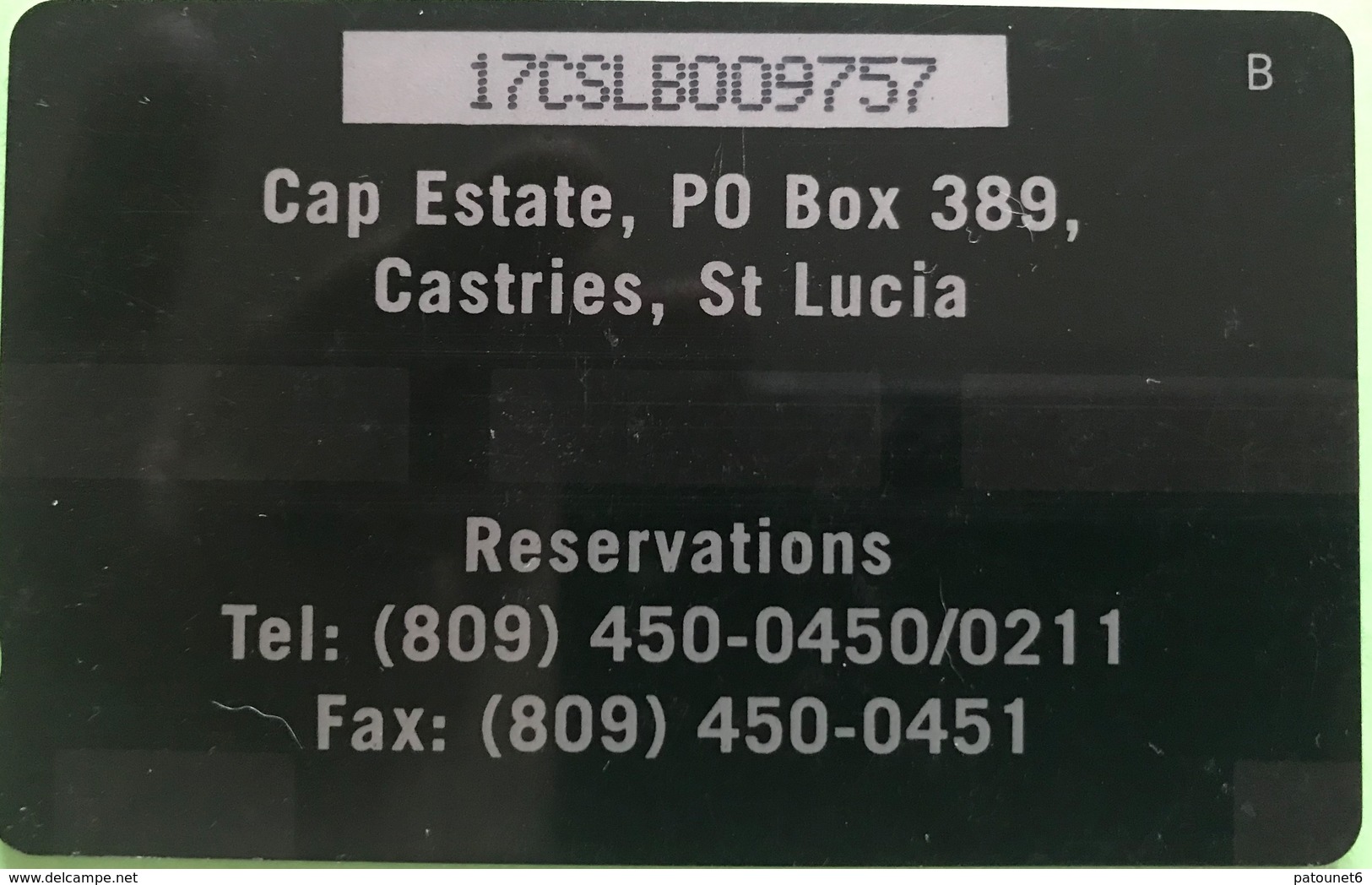 SAINTE LUCIE  -  Phonecard  - Cable & Wireless  - Cap Estate  -  EC $ 40 - Sainte Lucie