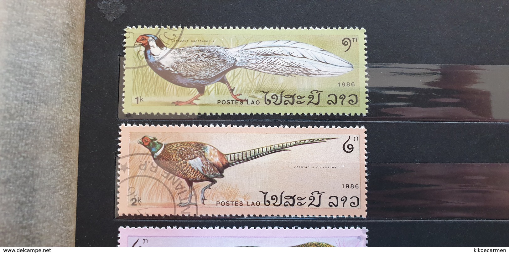 Lao Laos 1986 Bird Fauna Used - Paons