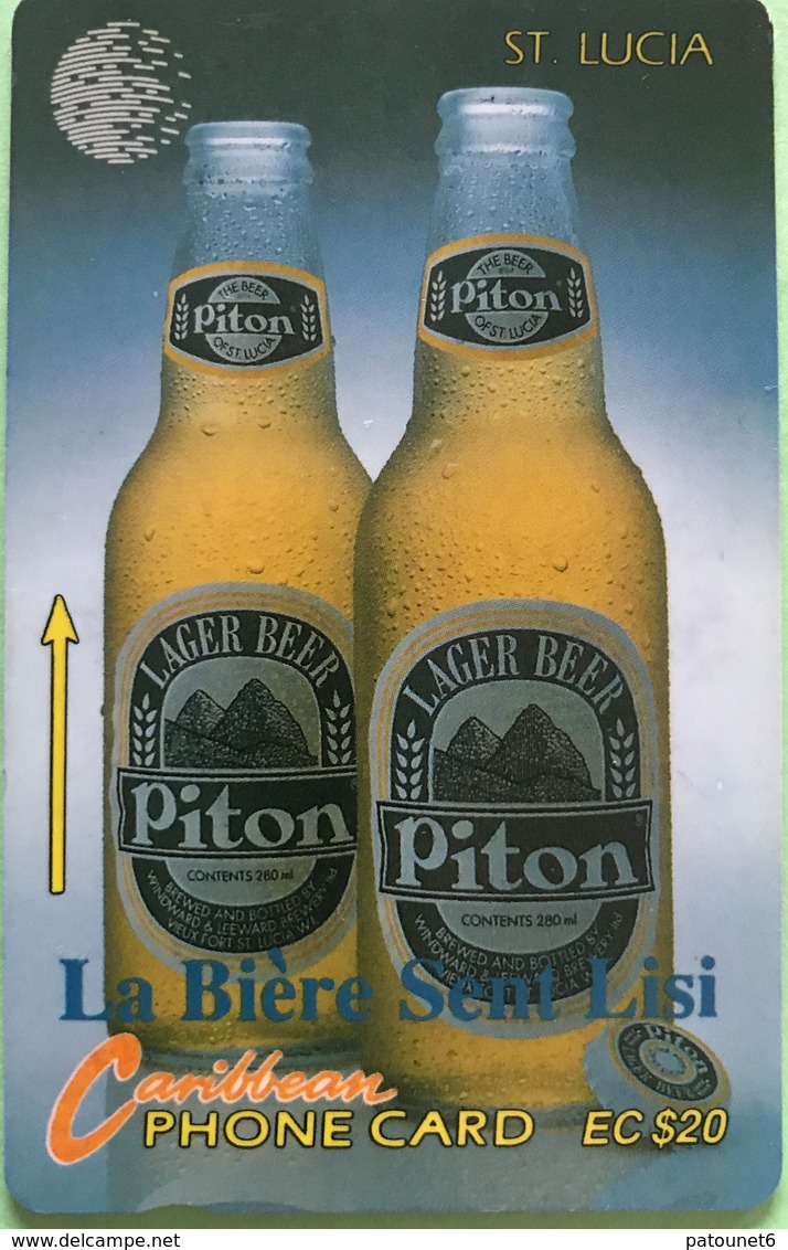 SAINTE LUCIE  -  Phonecard  - Cable & Wireless  -  La Bière Sent Lisi  -  EC $ 20 - Saint Lucia