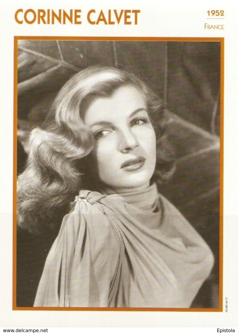 Corinne CALVET (1952) - Fiche Portrait Star Cinéma - Filmographie -  Photo Collection Edito Service - Photos