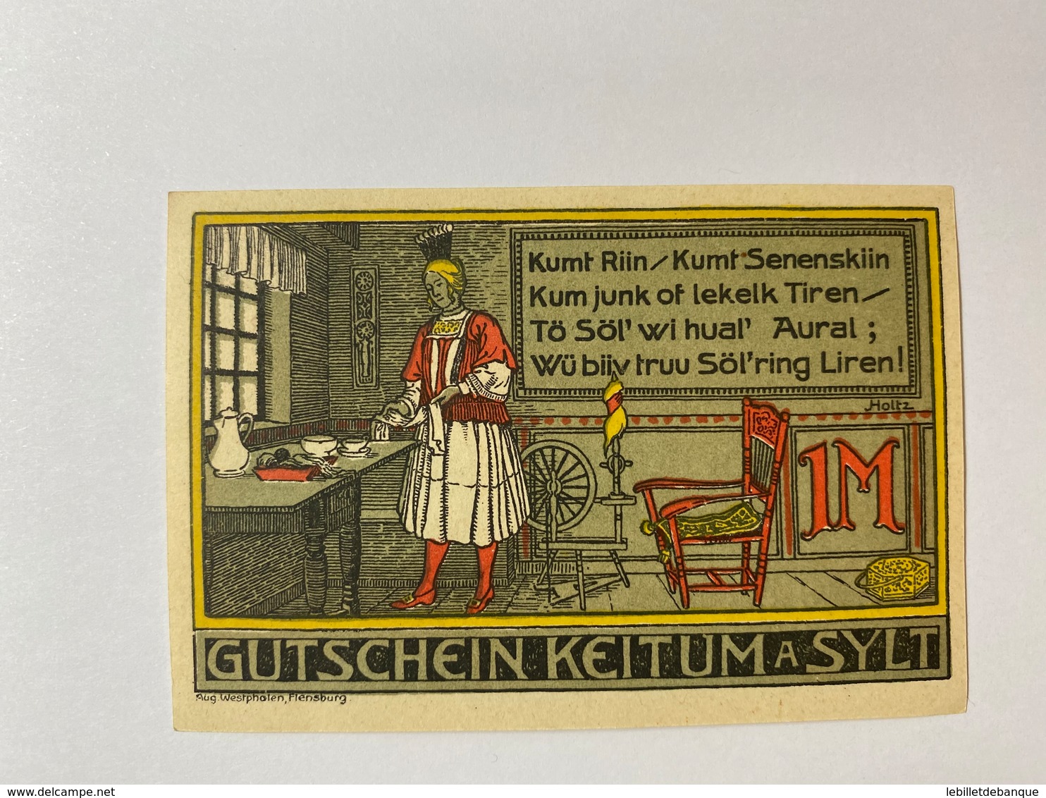 Allemagne Notgeld Keitum 1 Mark - Collections