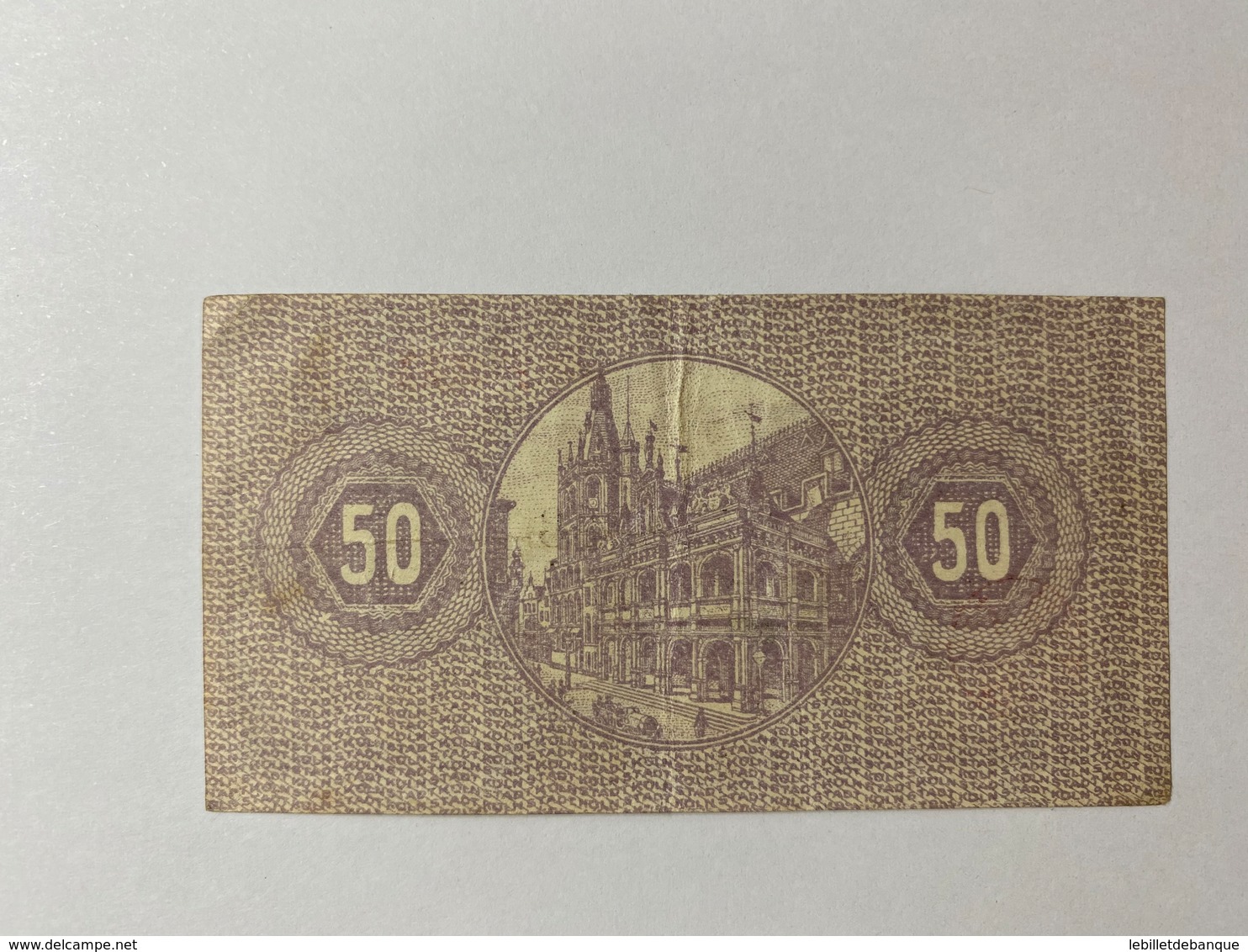 Allemagne Notgeld Koln 50 Pfennig - Collections