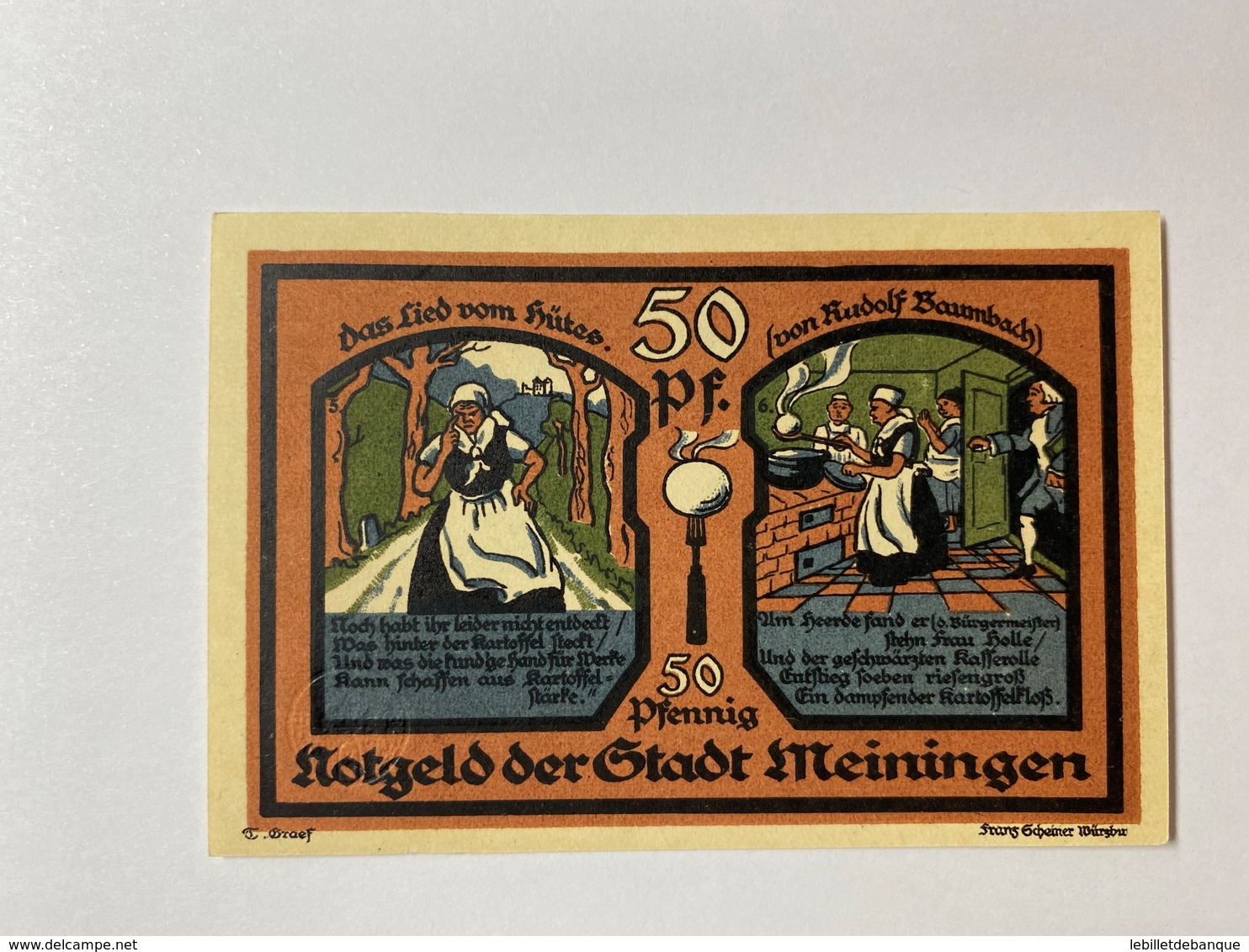 Allemagne Notgeld Meiningen 50 Pfennig - Collections