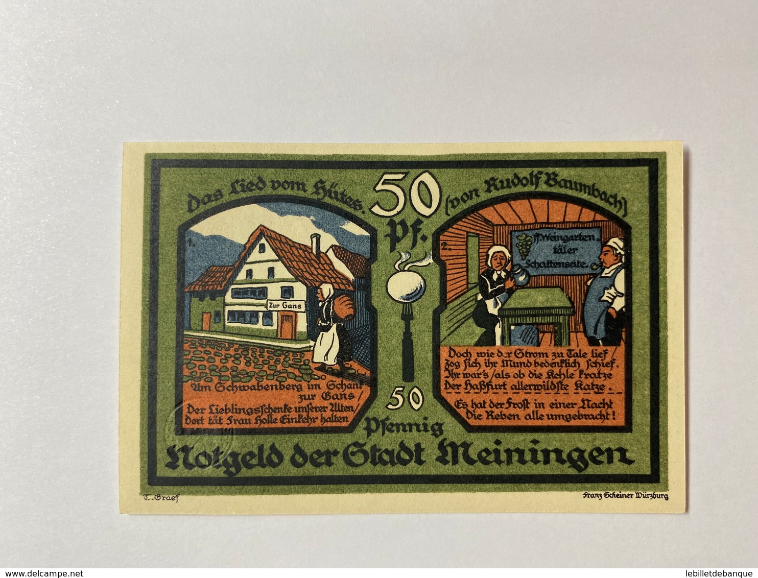 Allemagne Notgeld Meiningen 50 Pfennig - Collections