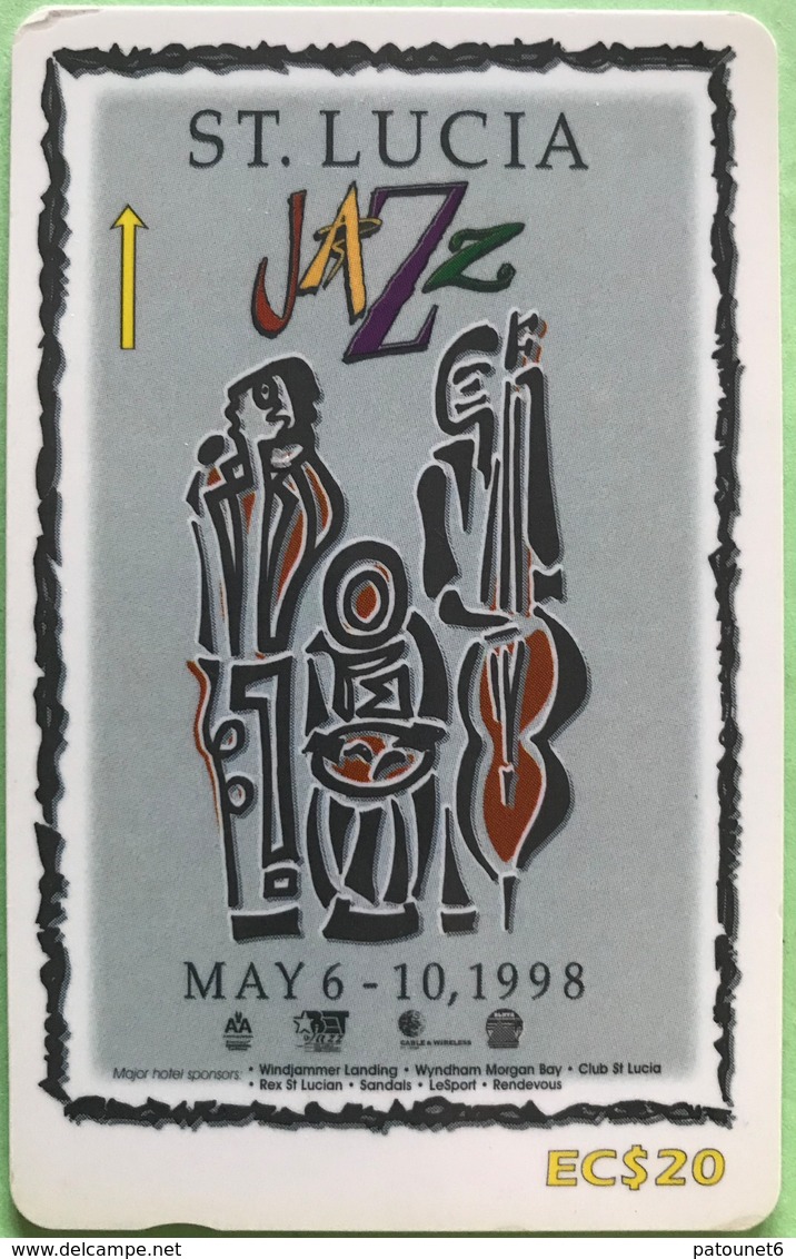 SAINTE LUCIE  -  Phonecard  - Cable & Wireless   - St Lucia Jazz May 1998  -  EC $ 20 - Sainte Lucie