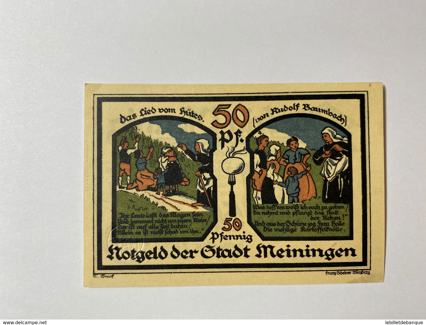 Allemagne Notgeld Meiningen 50 Pfennig - Collections