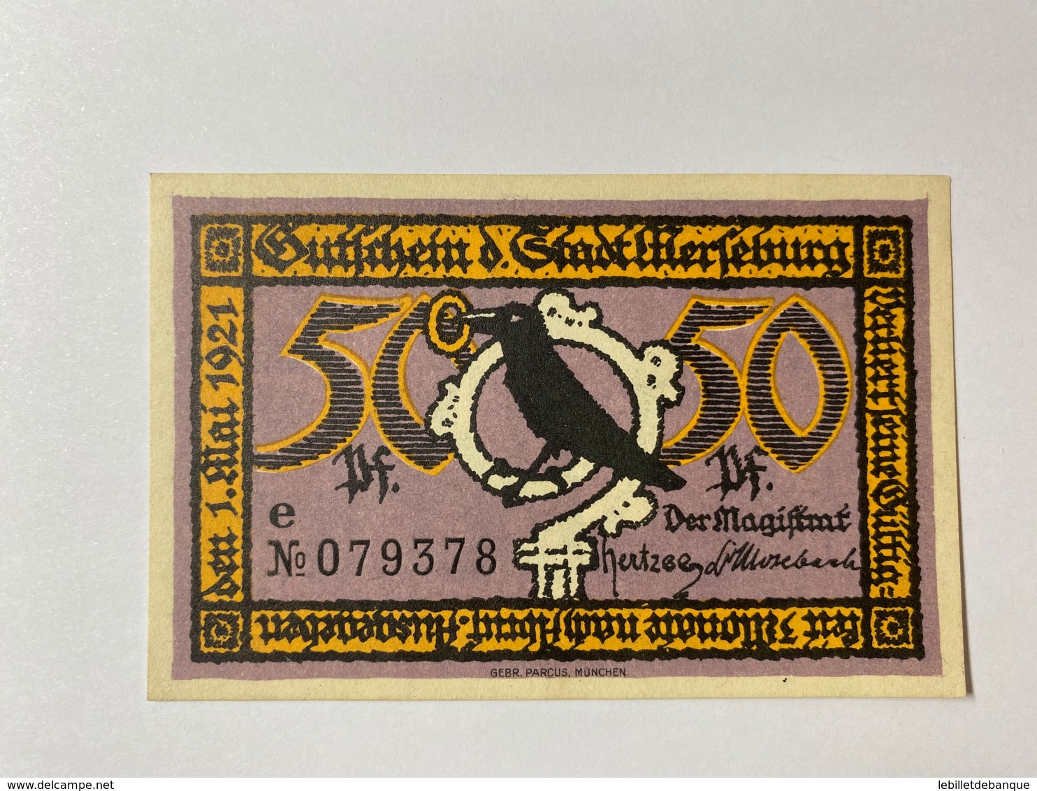 Allemagne Notgeld Merseburg 50 Pfennig - Collections