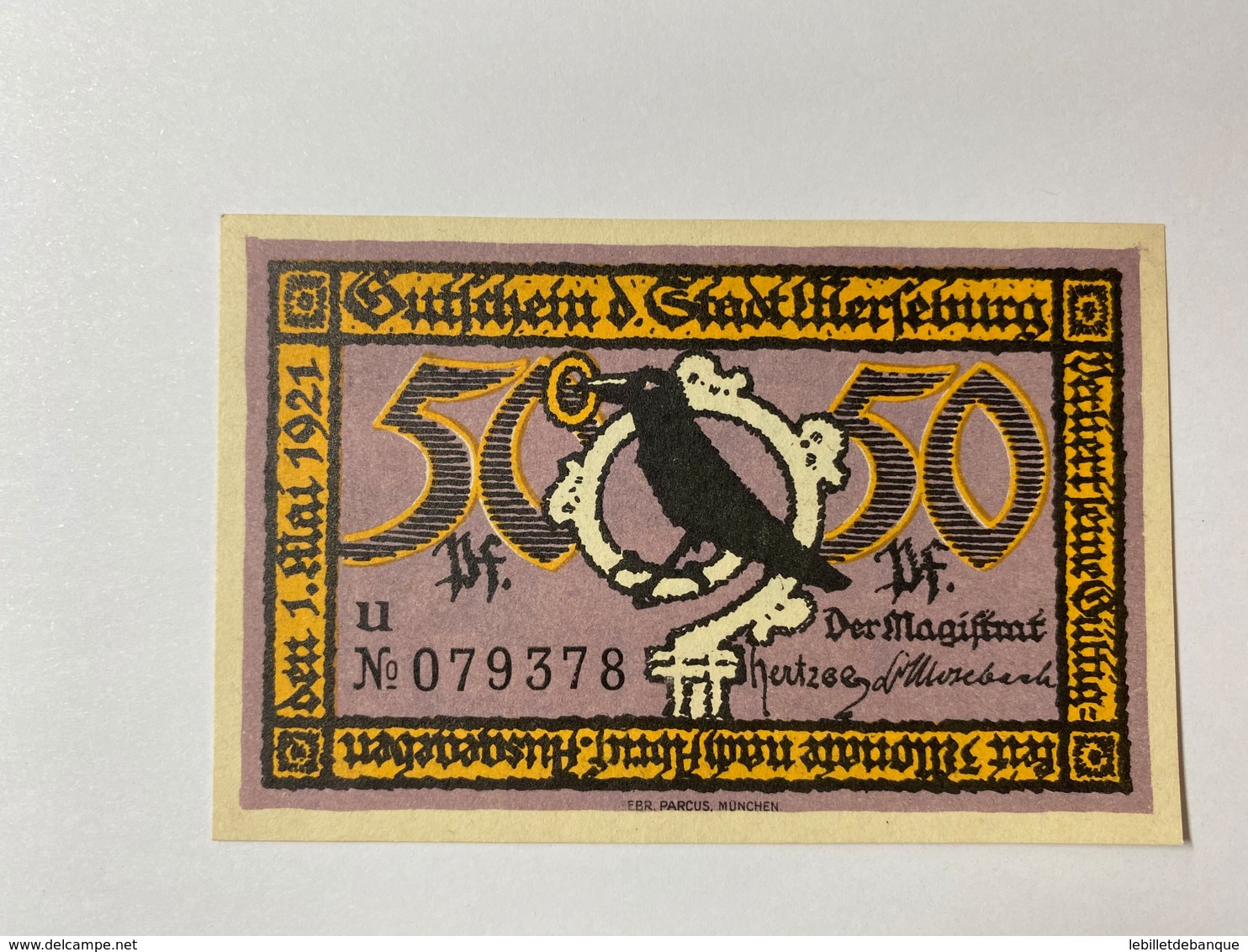 Allemagne Notgeld Merseburg 50 Pfennig - Collections