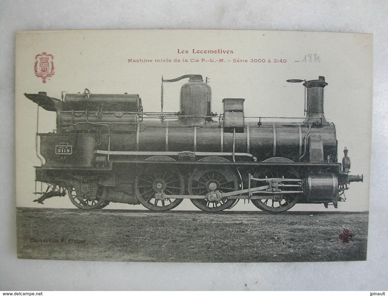 FERROVIAIRE - Locomotive - Coll. F. Fleury - Machine Mixte De La Cie P.L.M. - Série 3000 à 3140 - Trains