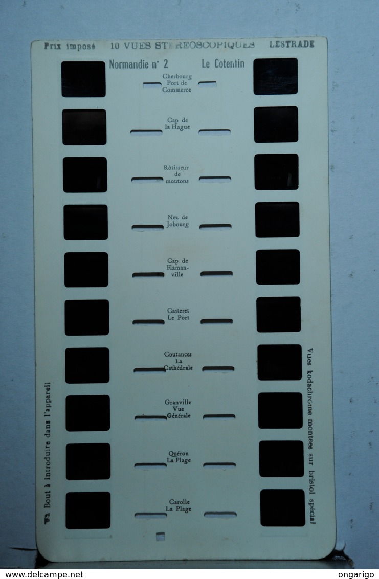 LESTRADE  :     NORMANDIE  N°2  :  LE COTENTIN - Visionneuses Stéréoscopiques