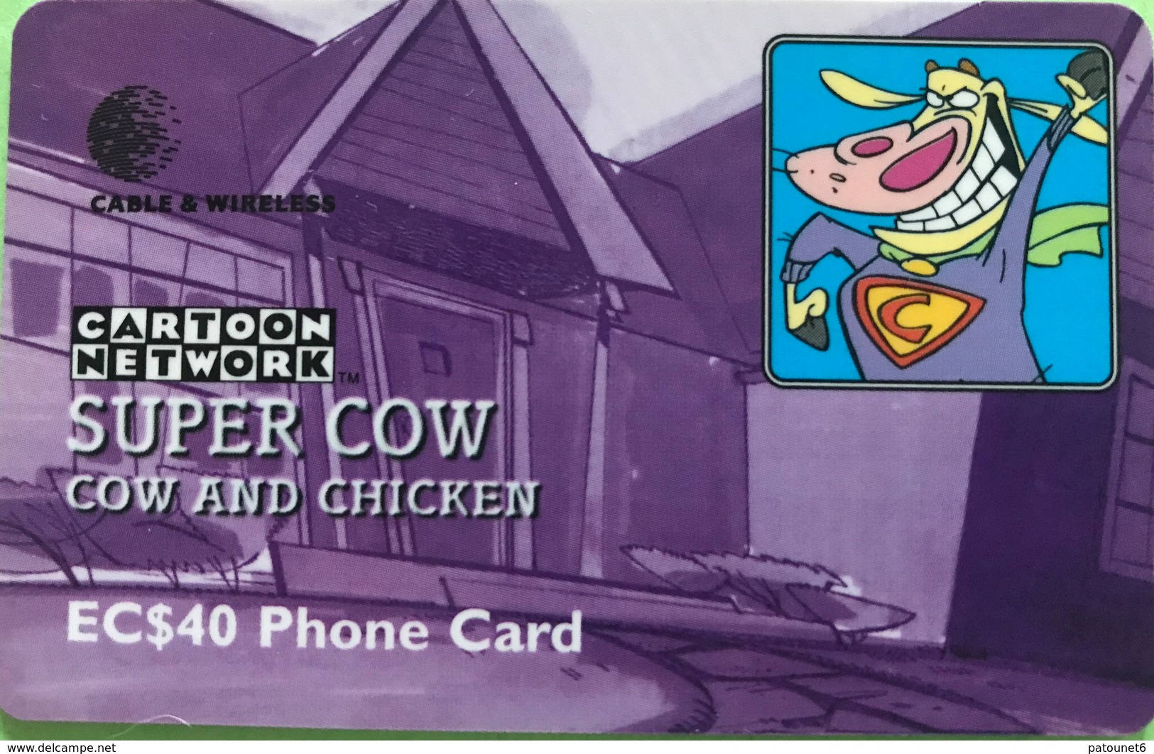 SAINTE LUCIE  -  Phonecard  - Cable & Wireless   - Super Cow  -  EC $ 40 - Sainte Lucie