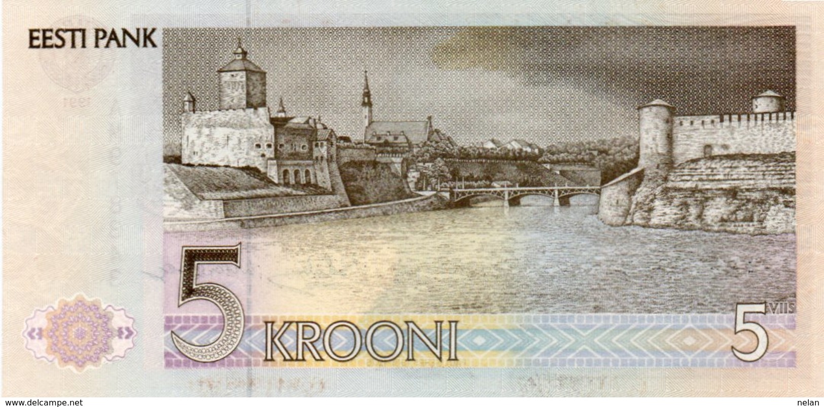 ESTONIA 5 KROONI 1991  P-71a  UNC - Estonia