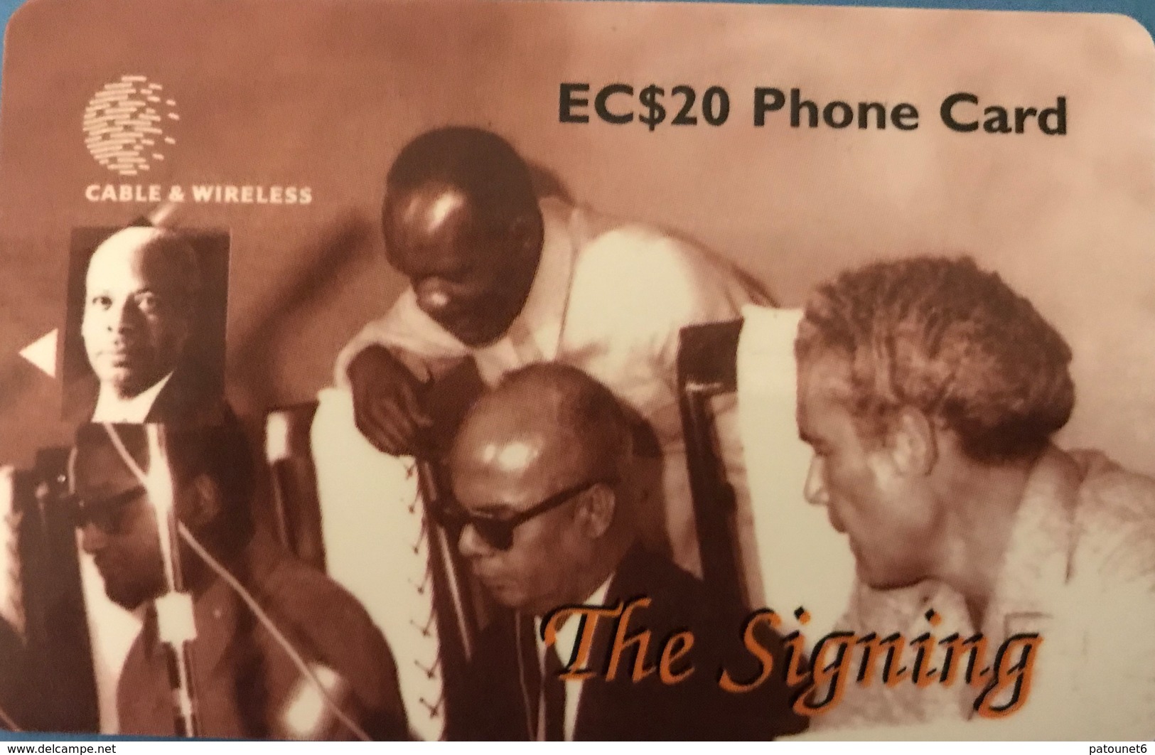 SAINTE LUCIE  -  Phonecard  - Cable & Wireless   -  The Signing  -  EC $ 50 - St. Lucia