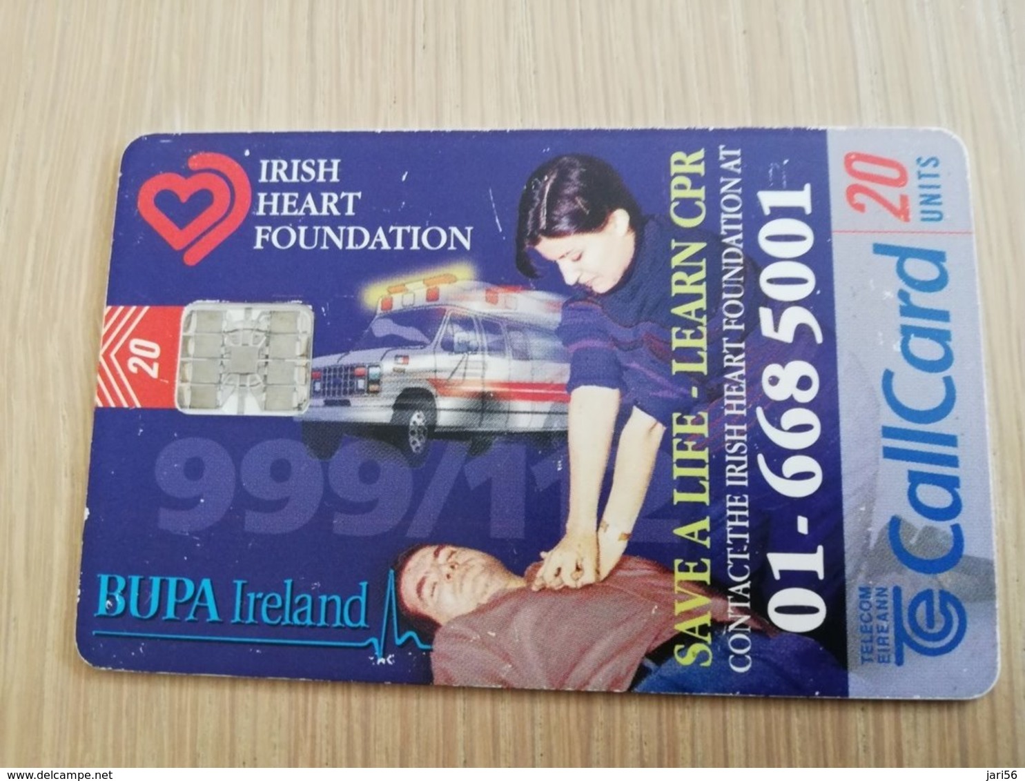 IRELAND /IERLANDE   CHIPCARD 20 UNITS   BUPA IRELAND    ** 1076** - Irlande