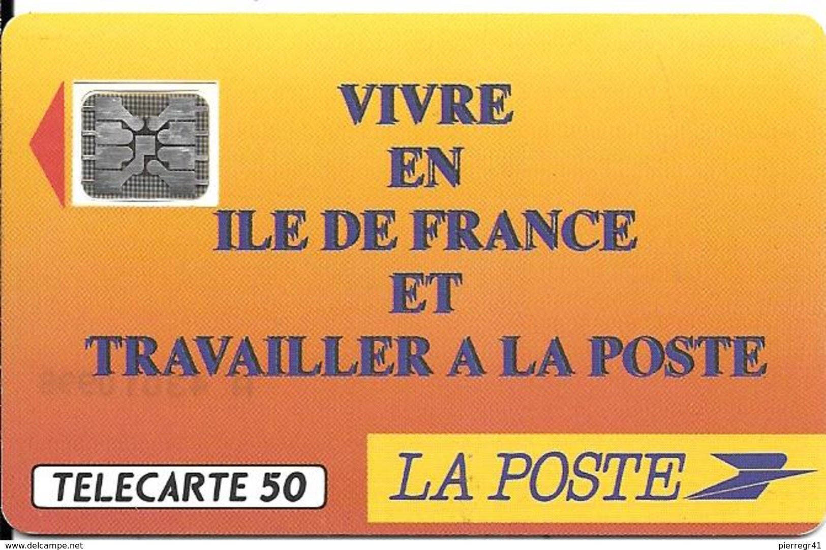 CARTE-PUBLIC-F136 B.550-50U-SC5an-Trou 6-12/90-LA POSTE-5 Stylets 21447-Utilisé-TBE - 1990